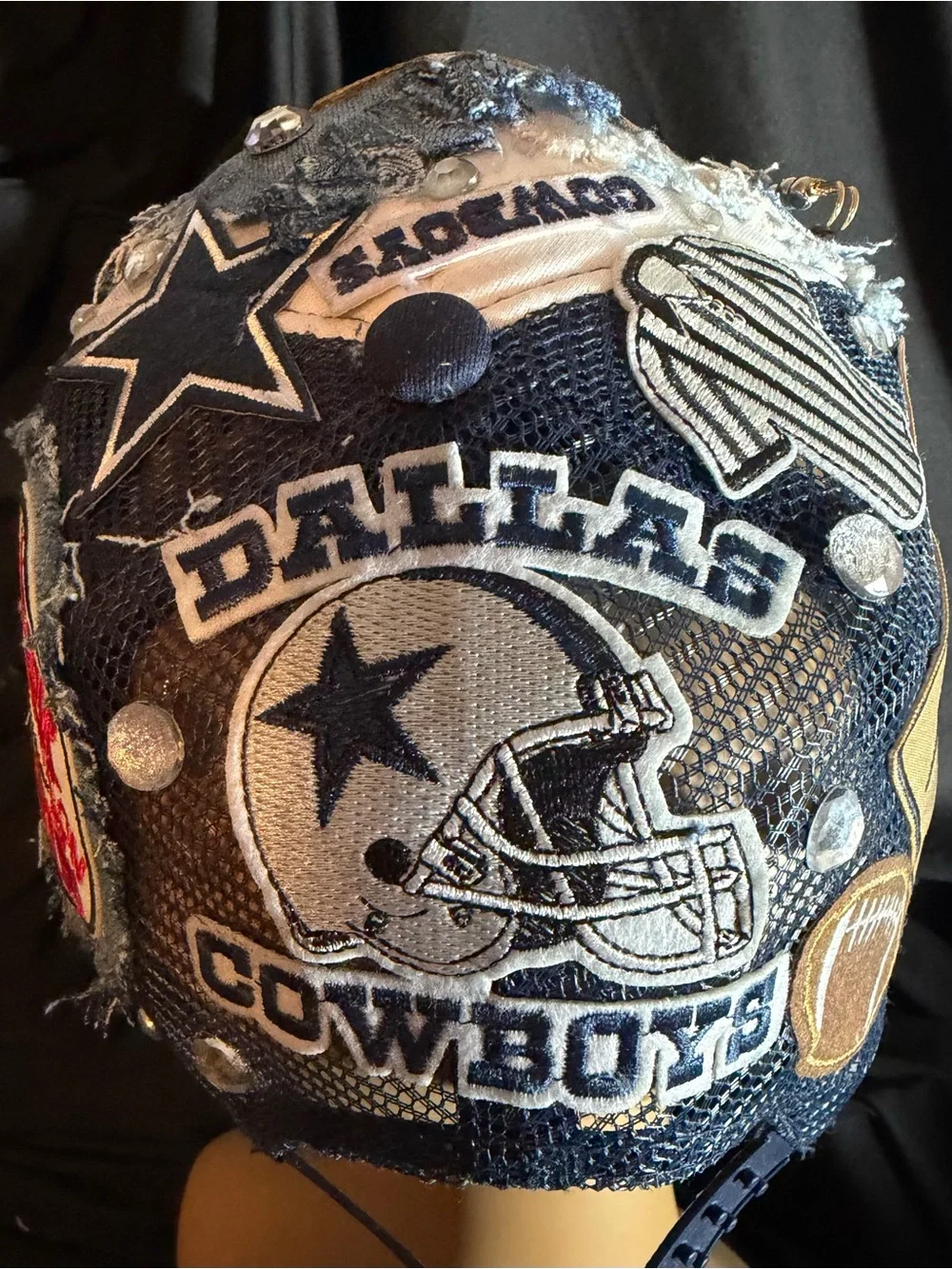 Dallas Cowboys Kids Navy Bandana-Style Cap